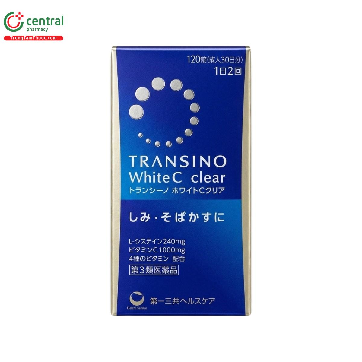 Viên uống trắng da Transino White C Clear