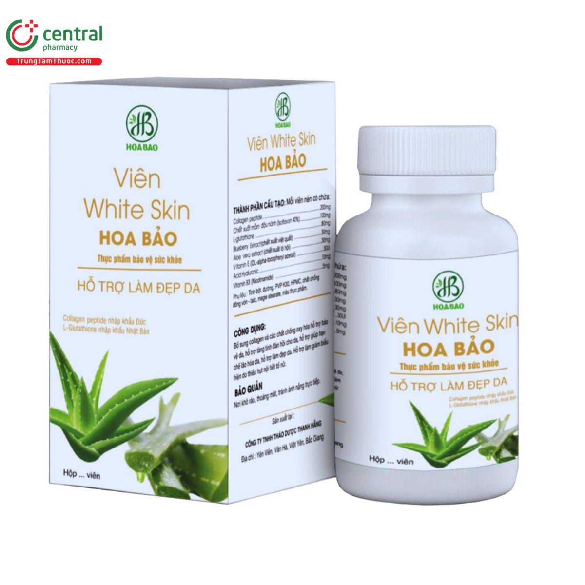 vien white skin hoa bao K4736