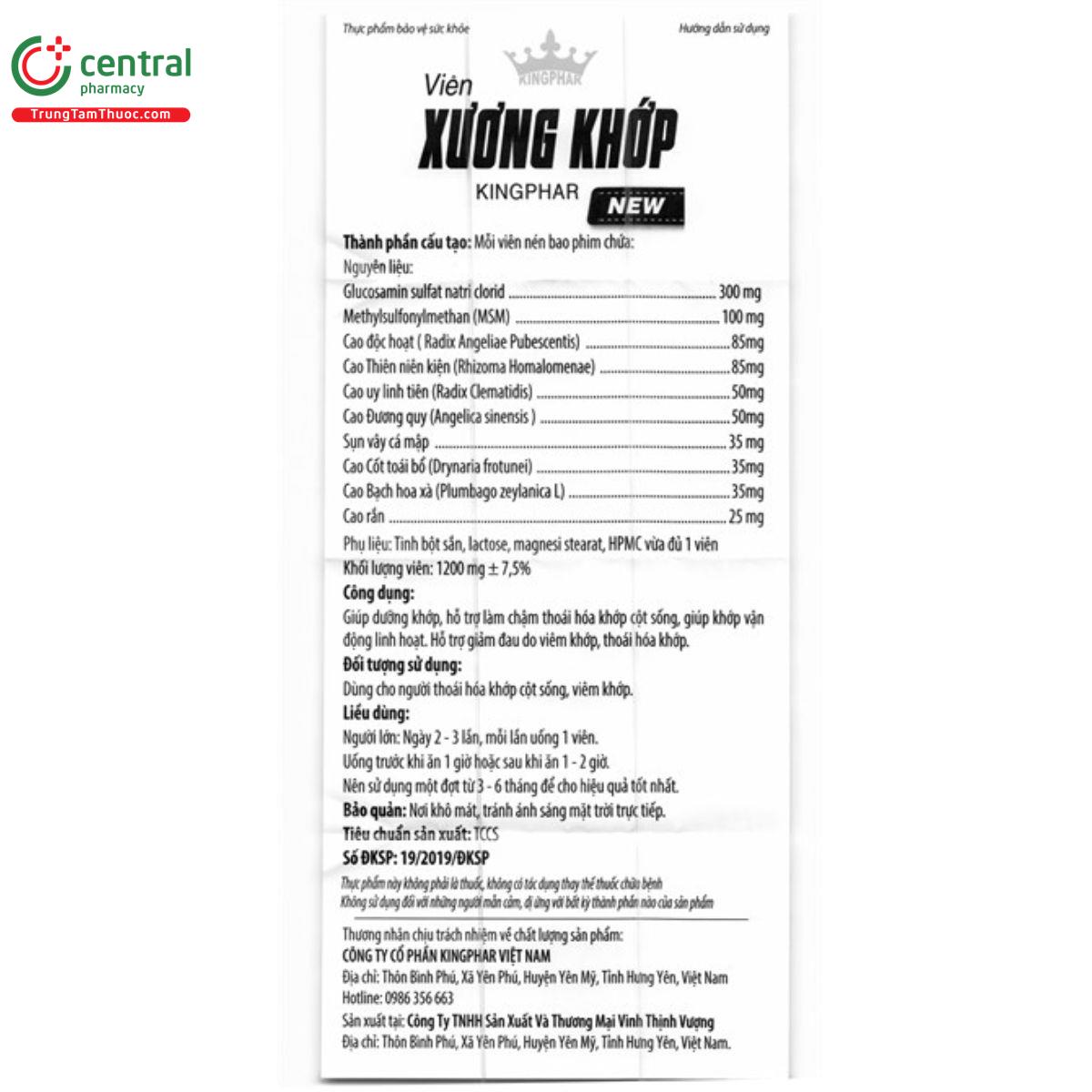 vien xuong khop kingphar new 8 L4208