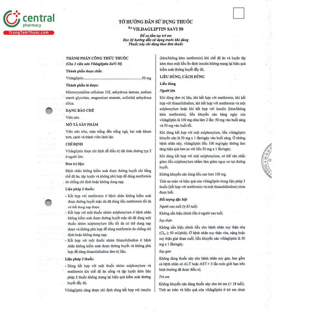vildagliptin savi 50 6 J3758 vildagliptin savi 50 6 J3758
