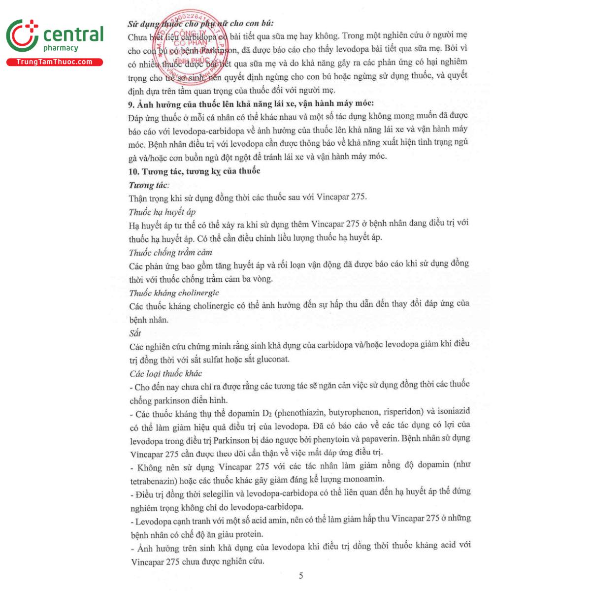 vincapar 275 7 B0574 vincapar 275 7 B0574