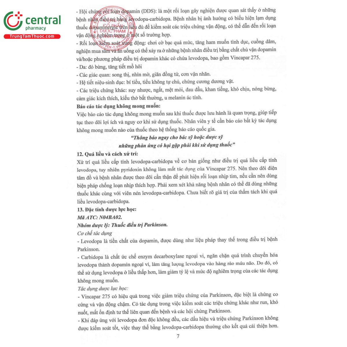 vincapar 275 9 A0662 vincapar 275 9 A0662