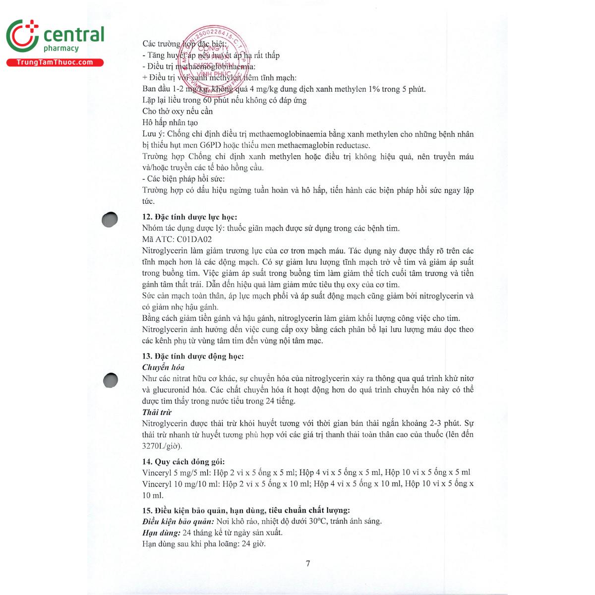 vinceryl 10mg 10ml 11 O5464