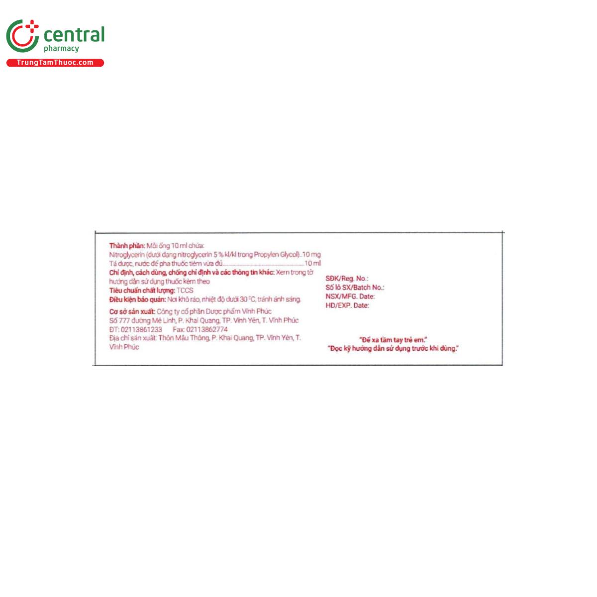 vinceryl 10mg 10ml 2 B0805