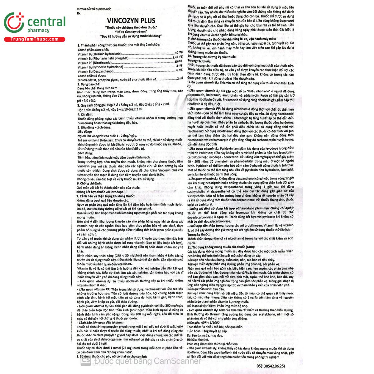 vincozyn plus 8 E1186 vincozyn plus 8 E1186