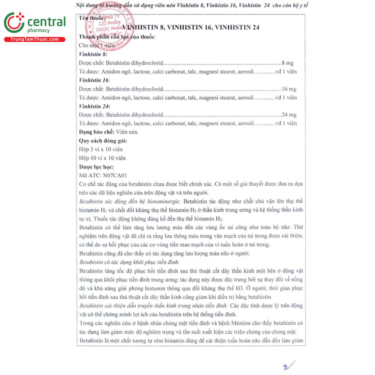 vinhistin 24mg 7 A0281