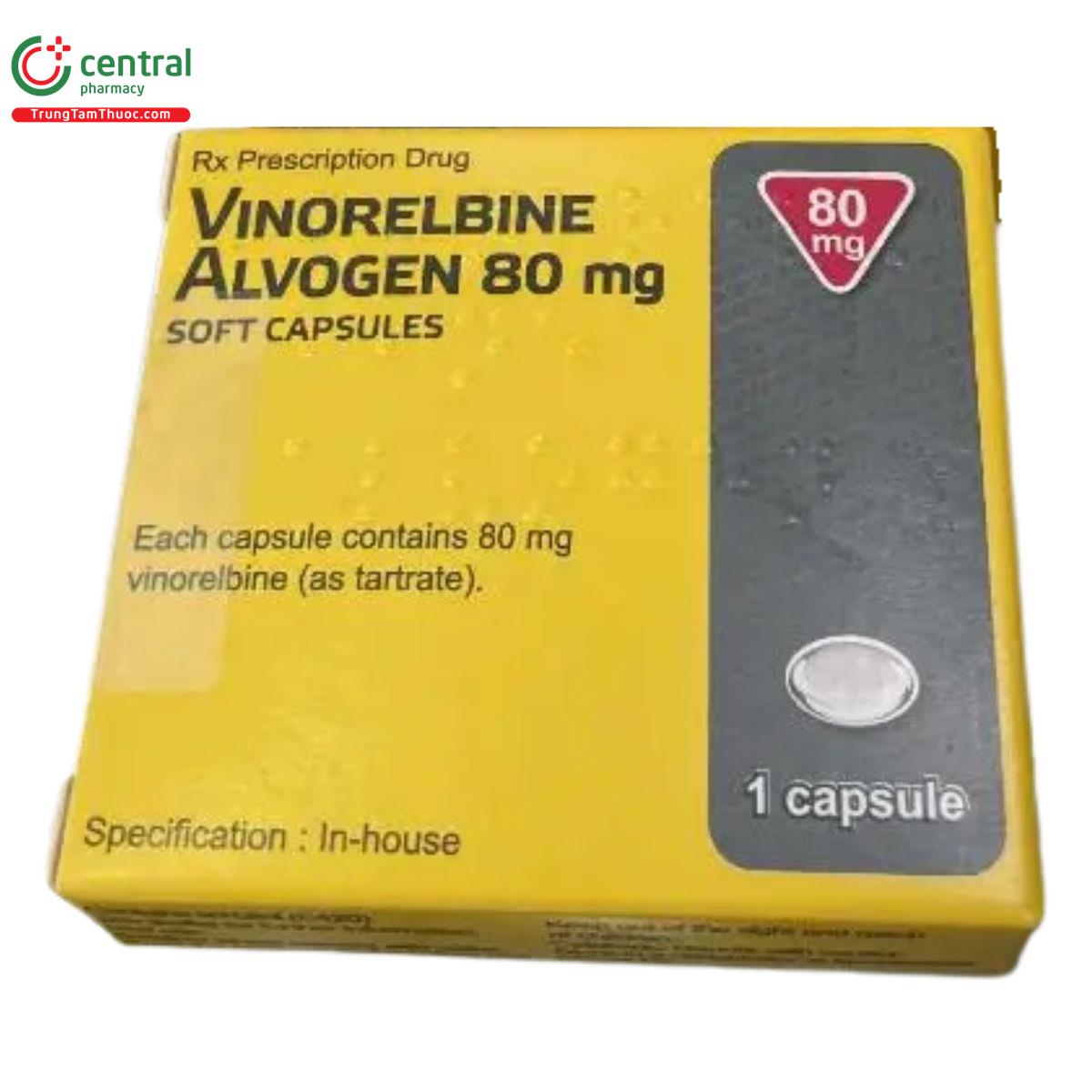 vinorelbine alvogen 80mg soft capsules F2713 vinorelbine alvogen 80mg soft capsules F2713