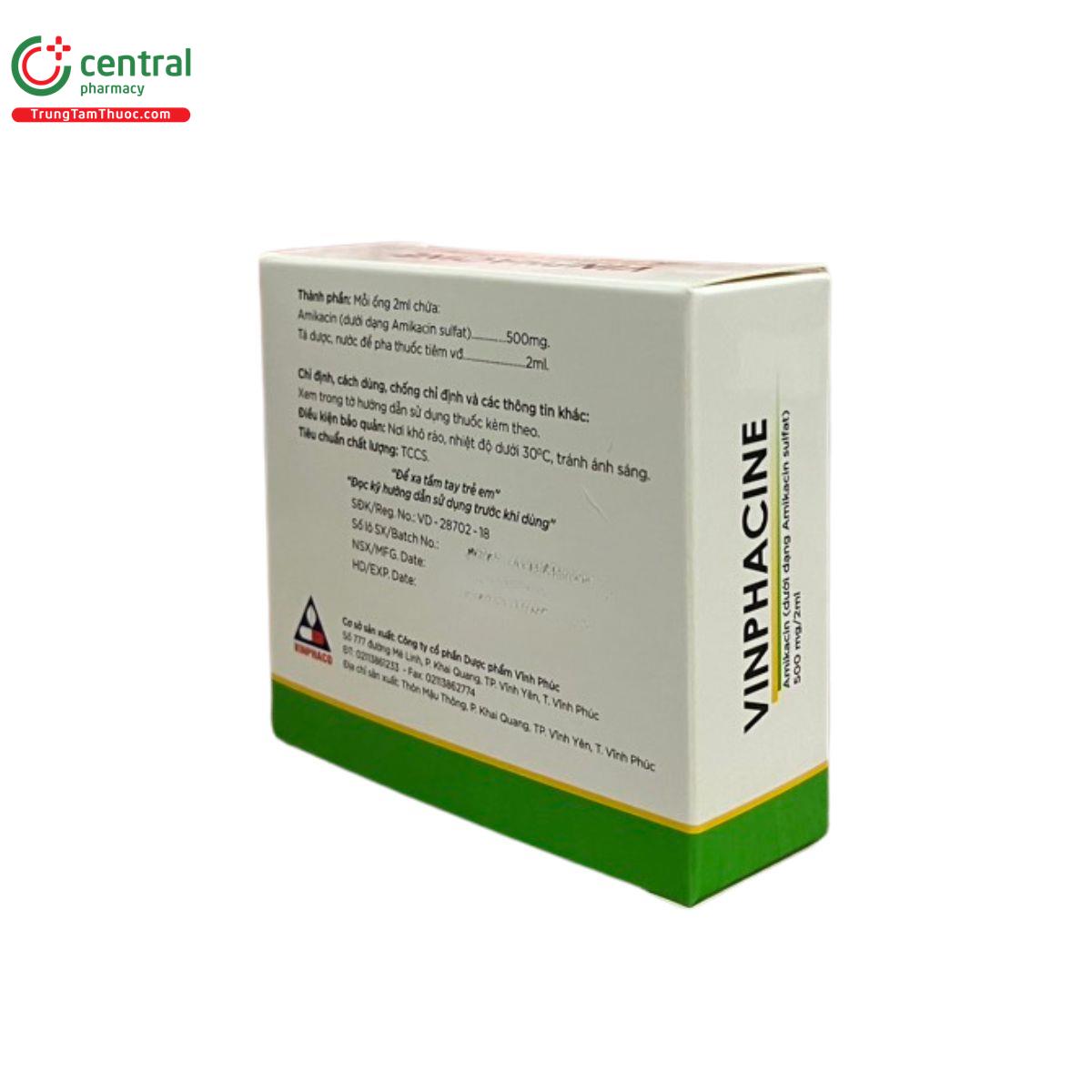 vinphacine 500mg 2ml 7 D1181