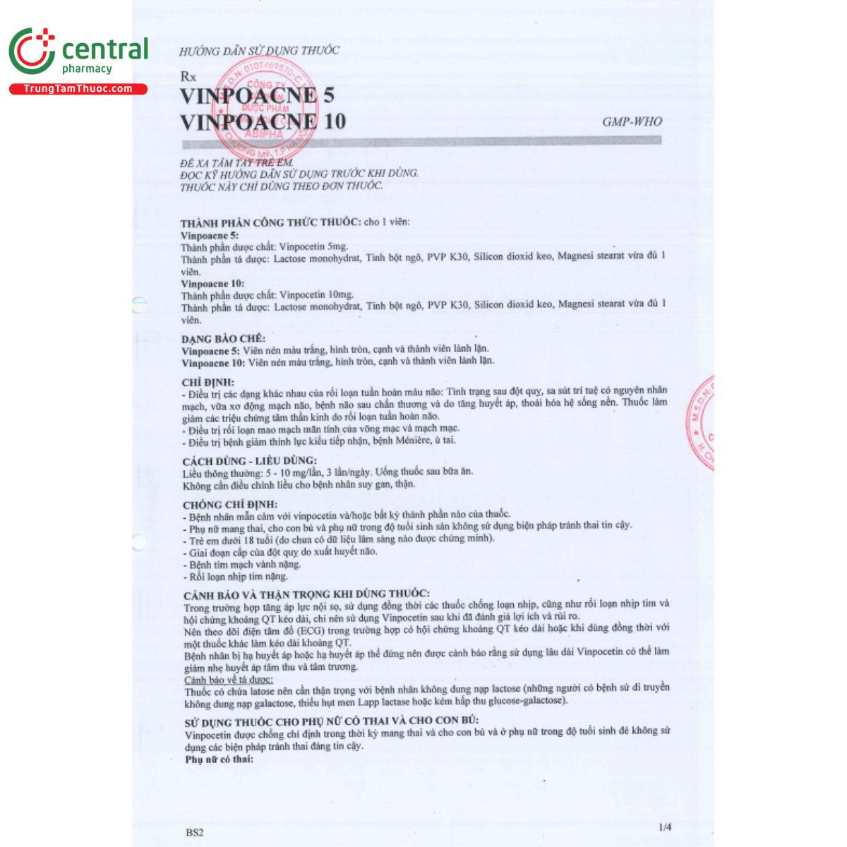 vinpoacne 10mg 3 A0600