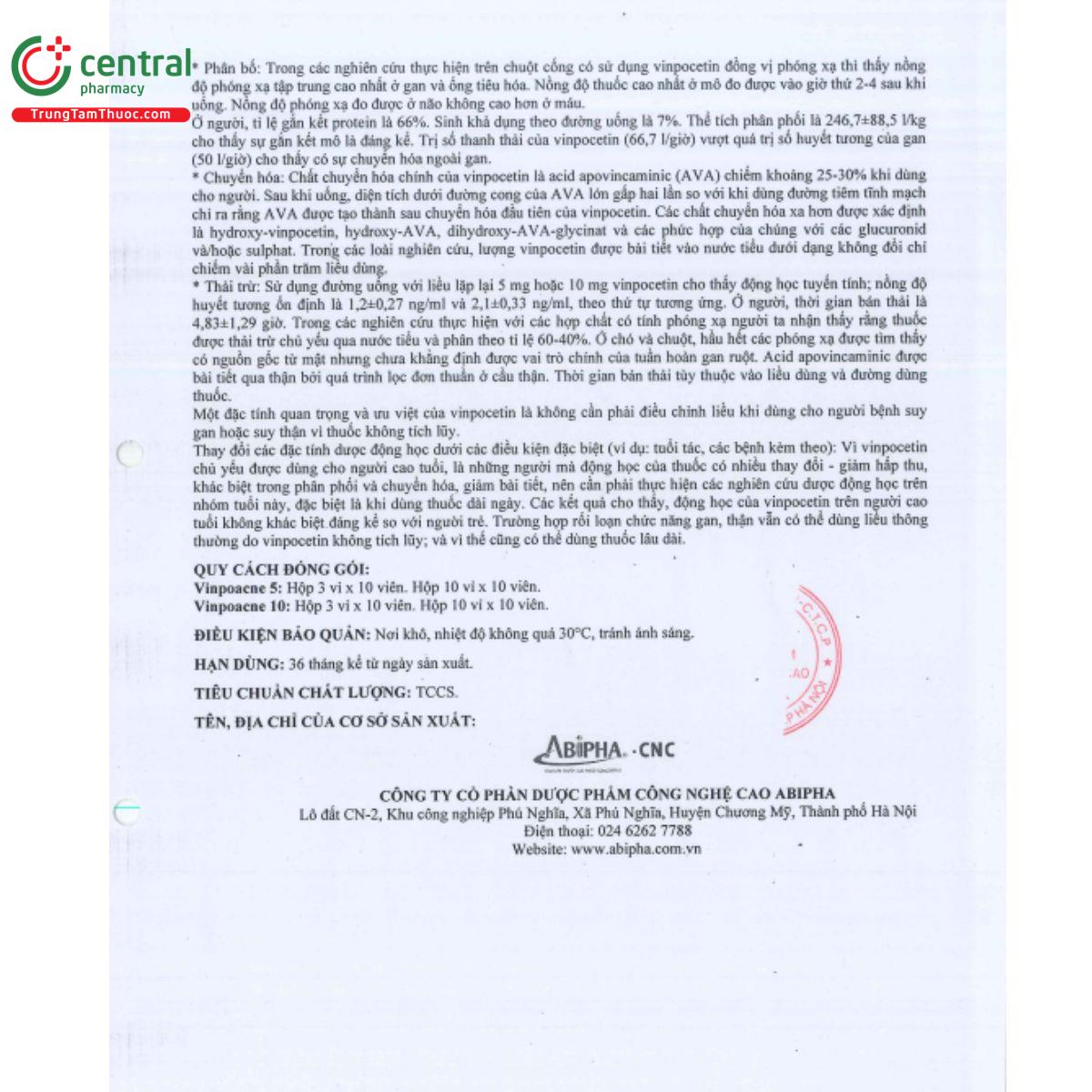 vinpoacne 10mg 6 O5863