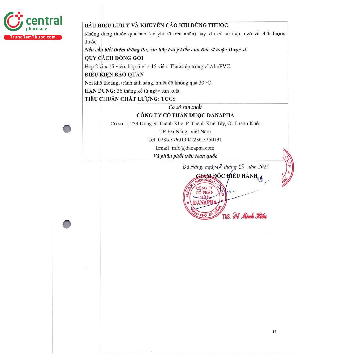 vinpocetin danapha 10 M5574