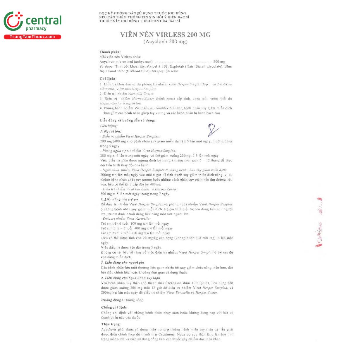 virless tablet 200mg 3 T7380 virless tablet 200mg 3 T7380