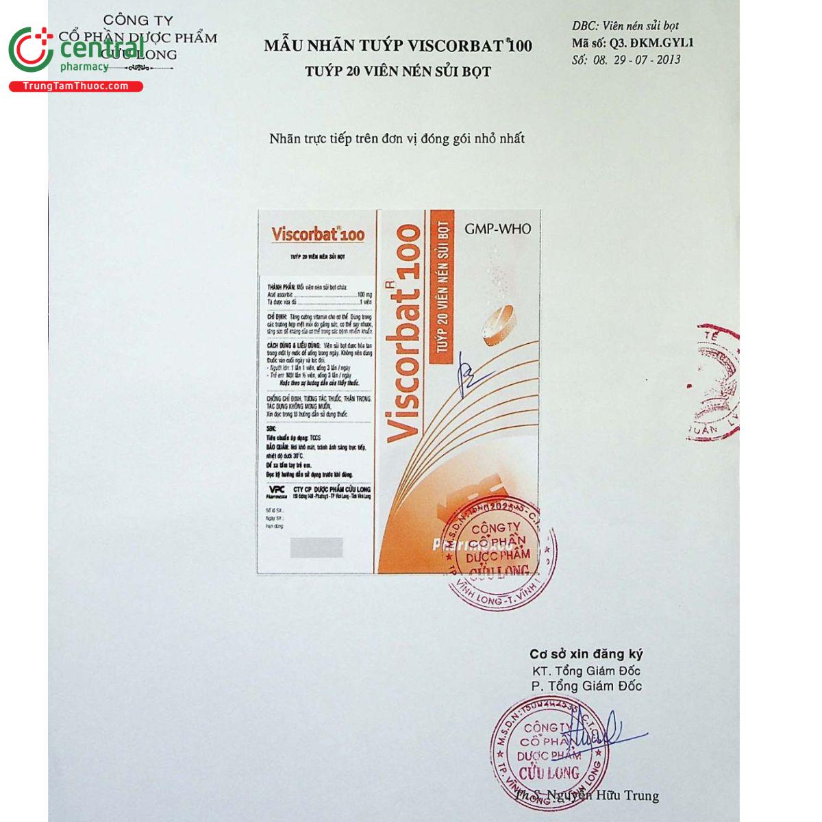 viscorbat 100 2 N5876 viscorbat 100 2 N5876