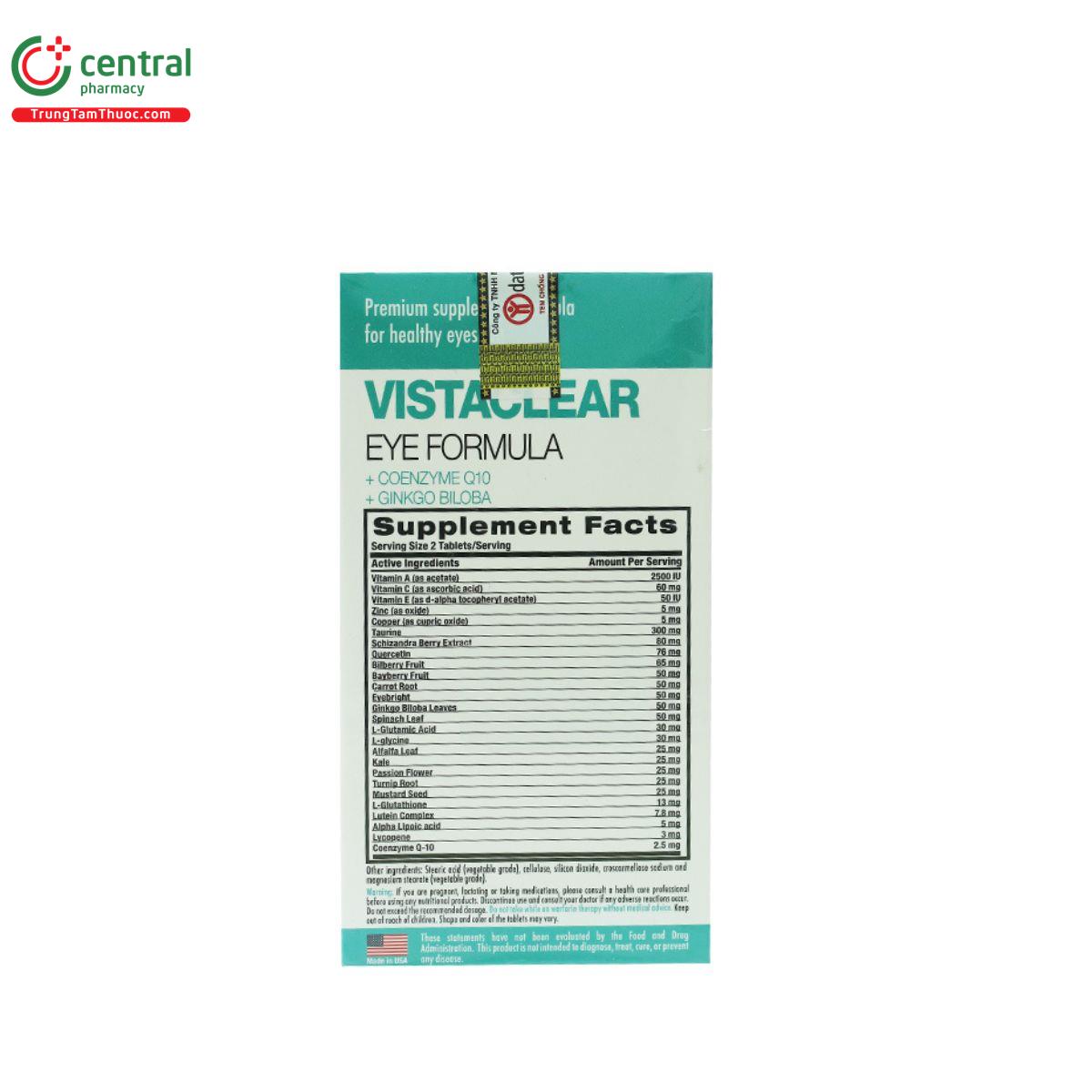 vistaclear eye formula 5 V8450