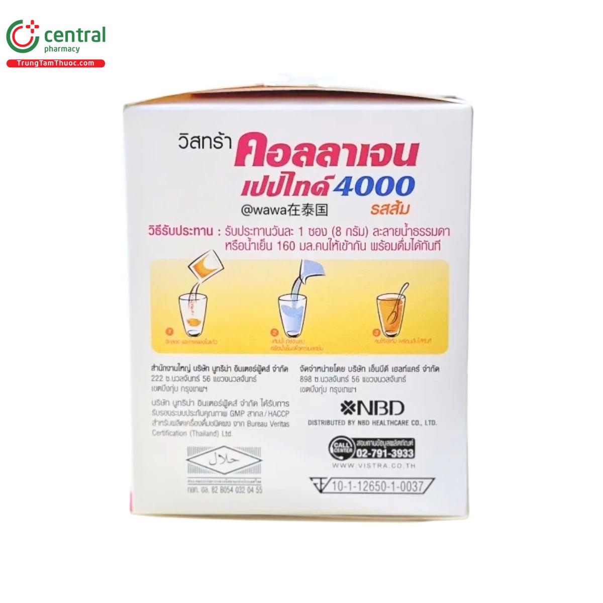 vistra collagen peptide 4000 orange flavour instant powder drink 3 Q6422