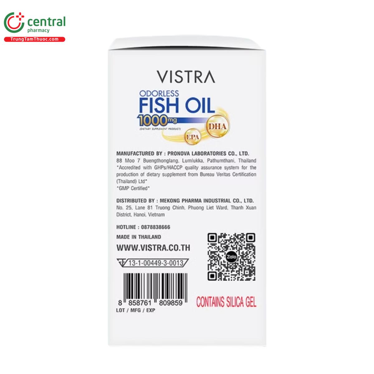 vistra odorless fish oil 1000mg 6 G2665 vistra odorless fish oil 1000mg 6 G2665