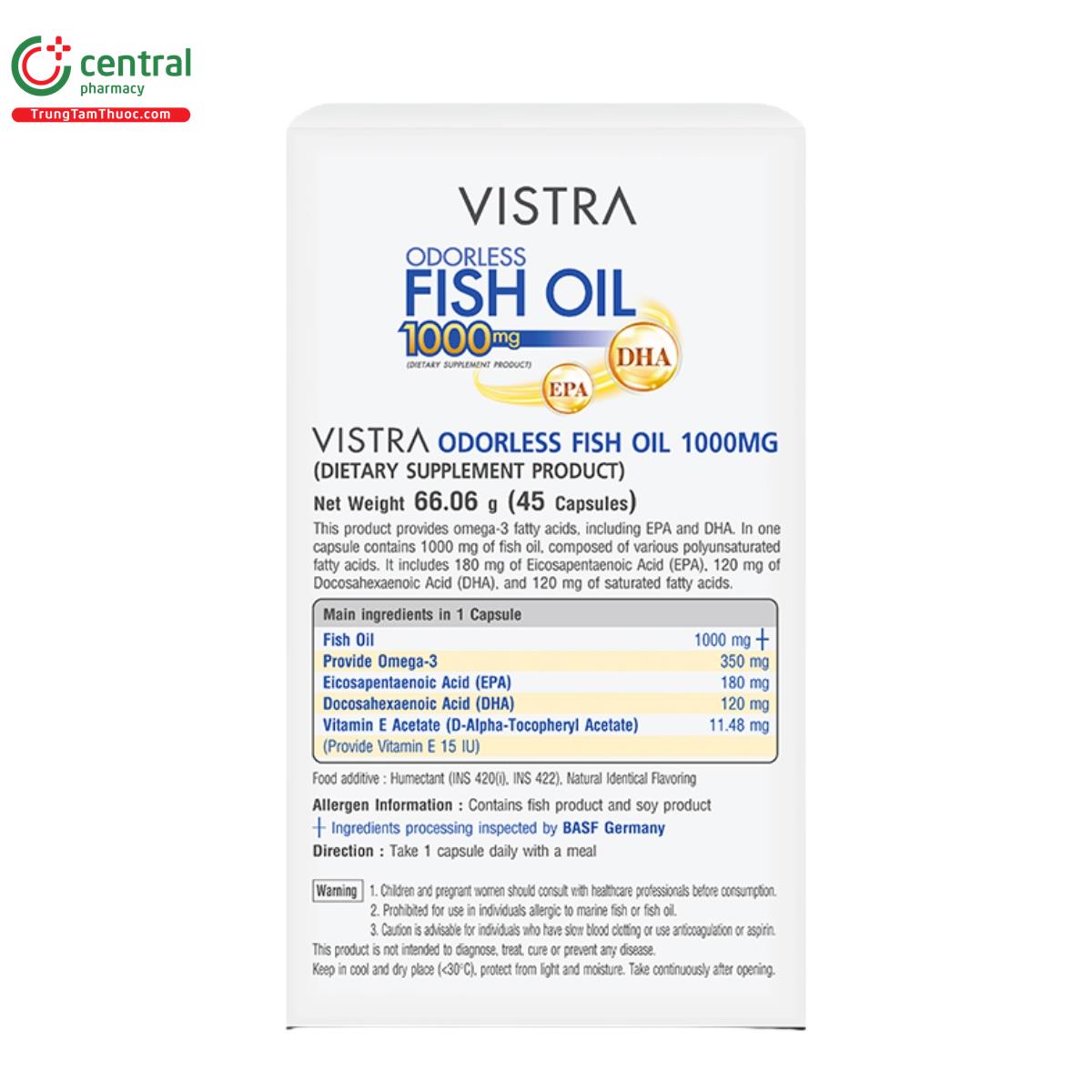 vistra odorless fish oil 1000mg 7 N5412 vistra odorless fish oil 1000mg 7 N5412