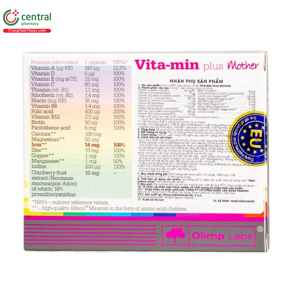 vita min plus mother 4 M5418 vita min plus mother 4 M5418
