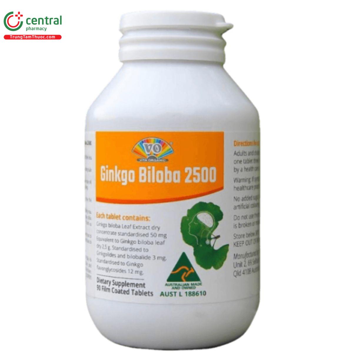 vita organic ginkgo biloba 2500 6 C0867