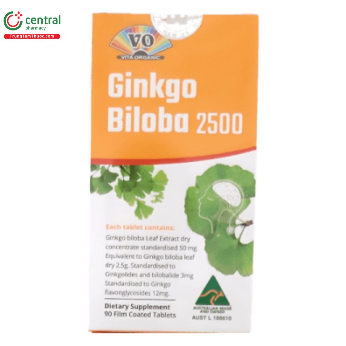 vita organic ginkgo biloba 2500 7 Q6647