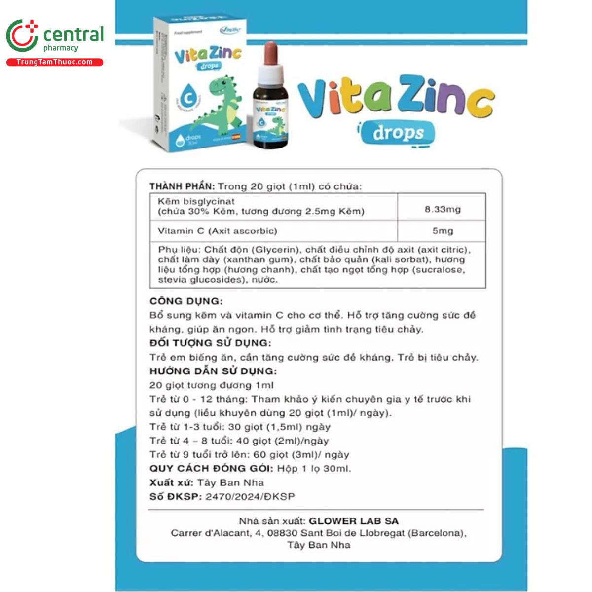 vita zinc drops 12 U8655 vita zinc drops 12 U8655