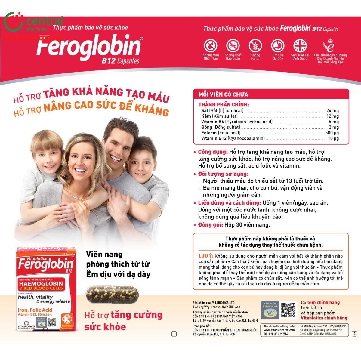 vitabiotics feroglobin b12 5 N5362