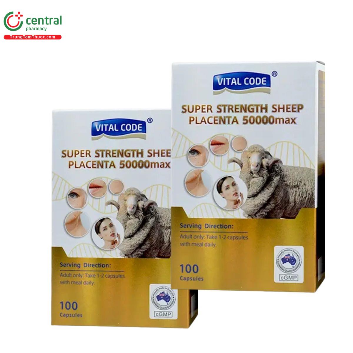 vital code super strength sheep placenta 50000max 2 D1313 vital code super strength sheep placenta 50000max 2 D1313