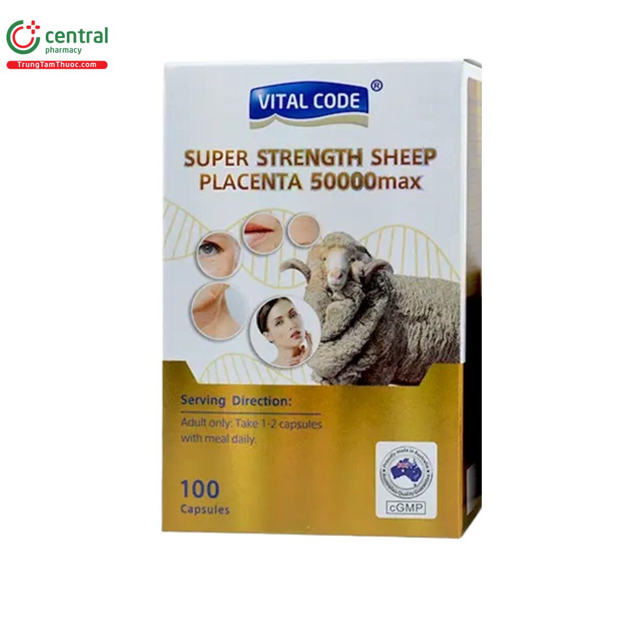vital code super strength sheep placenta 50000max 3 J3050 vital code super strength sheep placenta 50000max 3 J3050