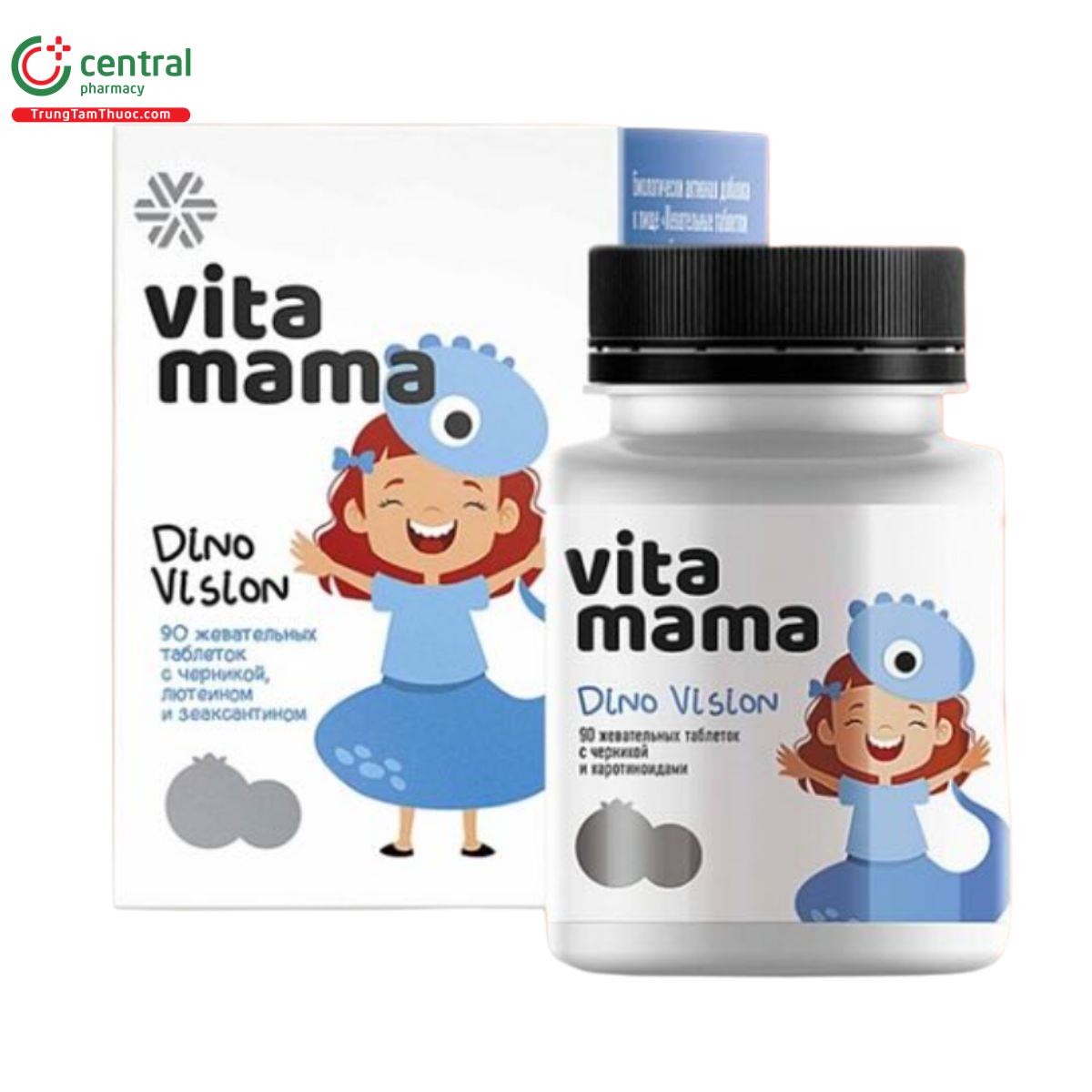 vitamama dino vision chewable tablets with blueberry and carotenoids 1 N5813