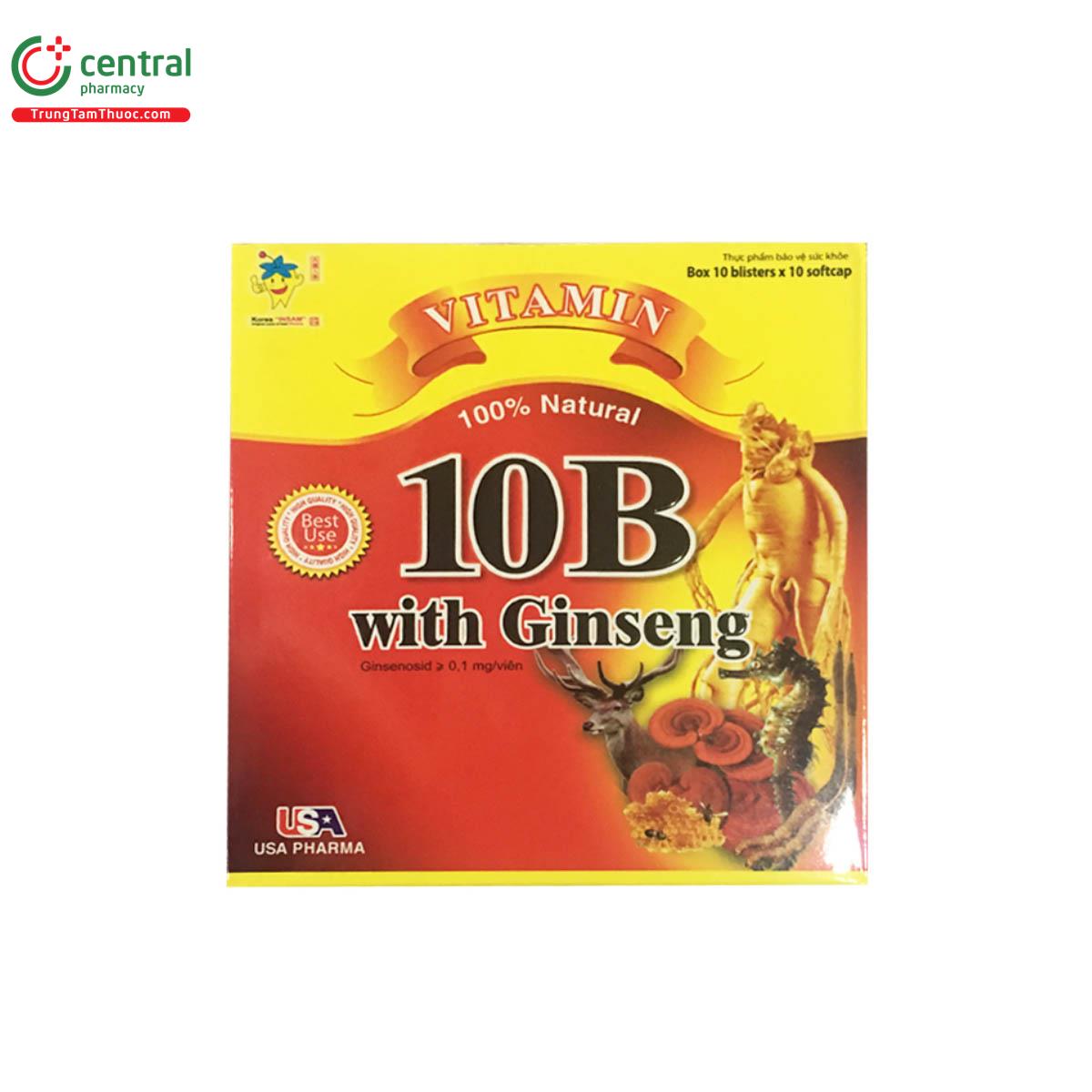 Vitamin 10B With Ginseng USA Pharma - Bồi bổ sức khỏe, tăng thể lực