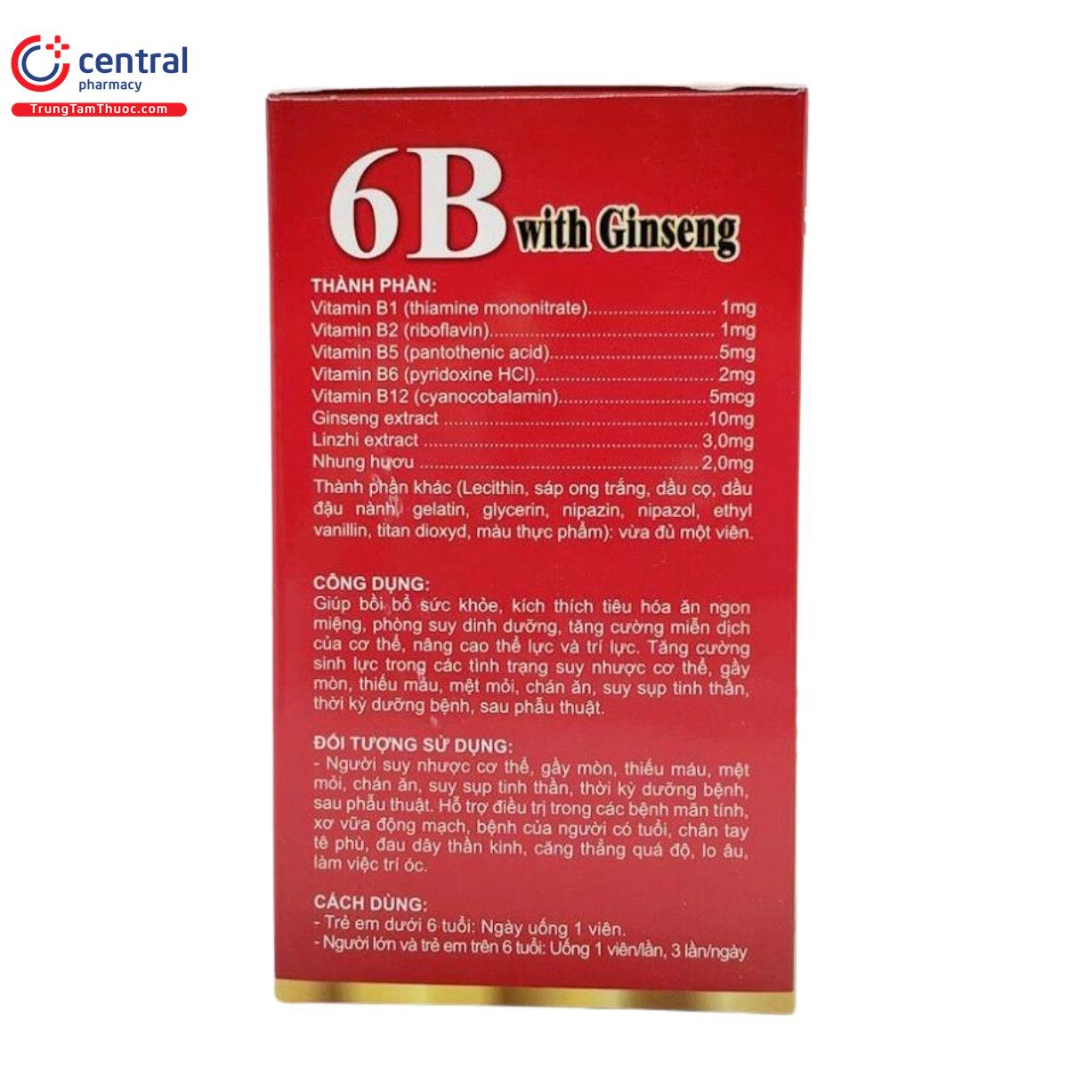 vitamin 6b with ginseng 6 K4673
