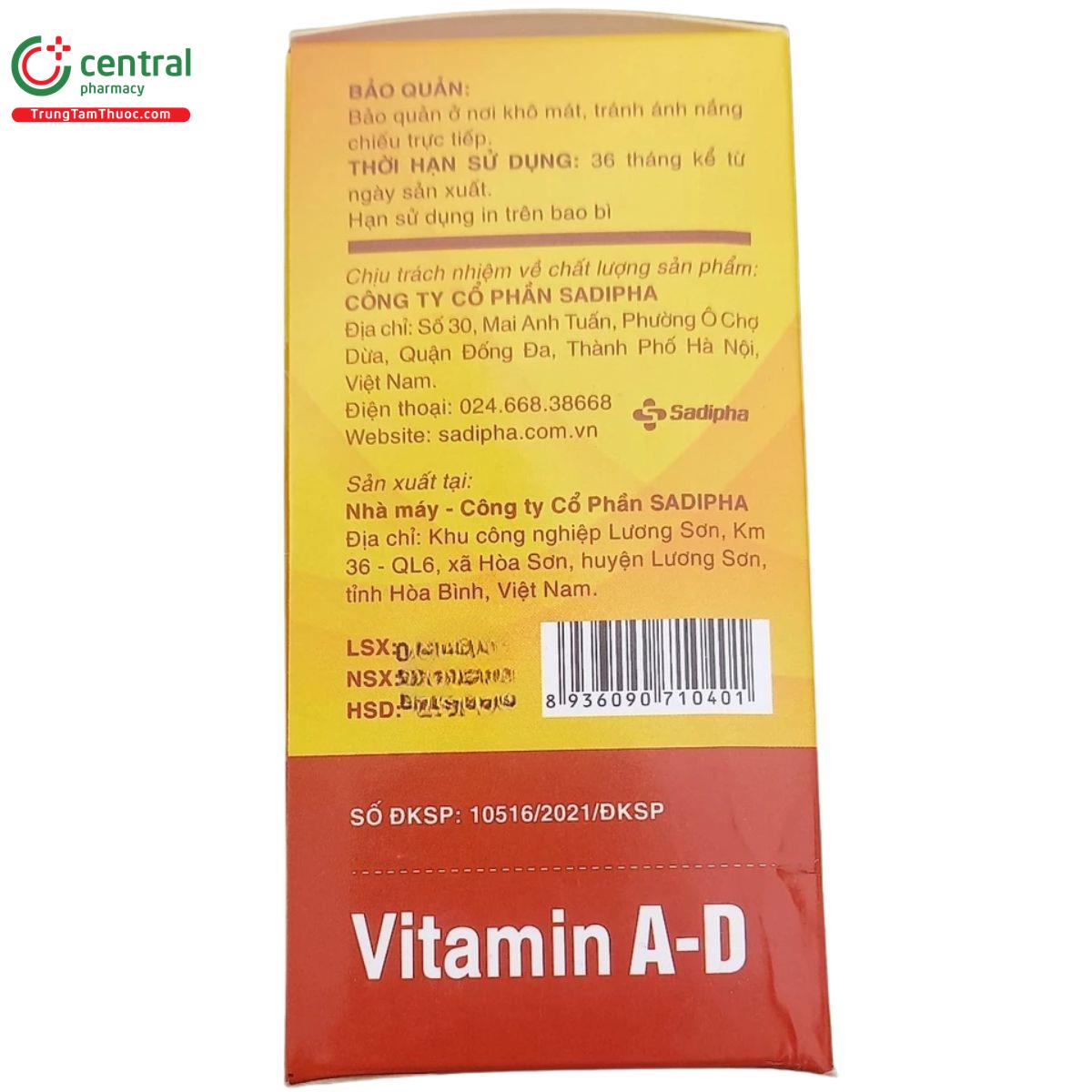 vitamin a d sadipha 1 U8557