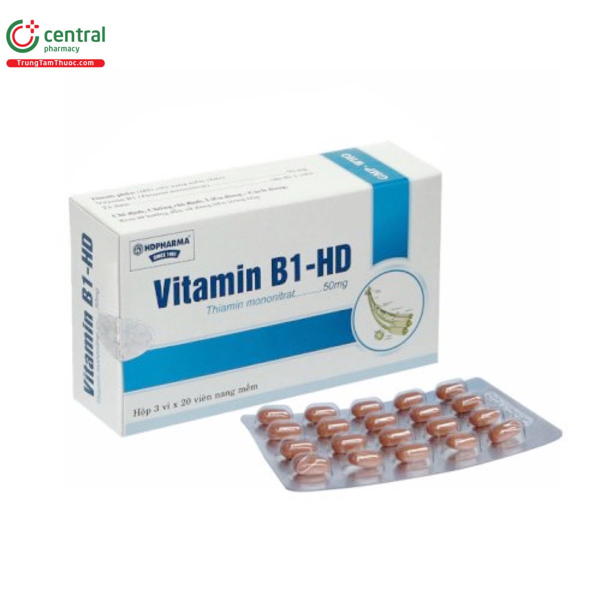 Thuốc Vitamin B1-HD: Dự phòng và điều trị thiếu vitamin B1