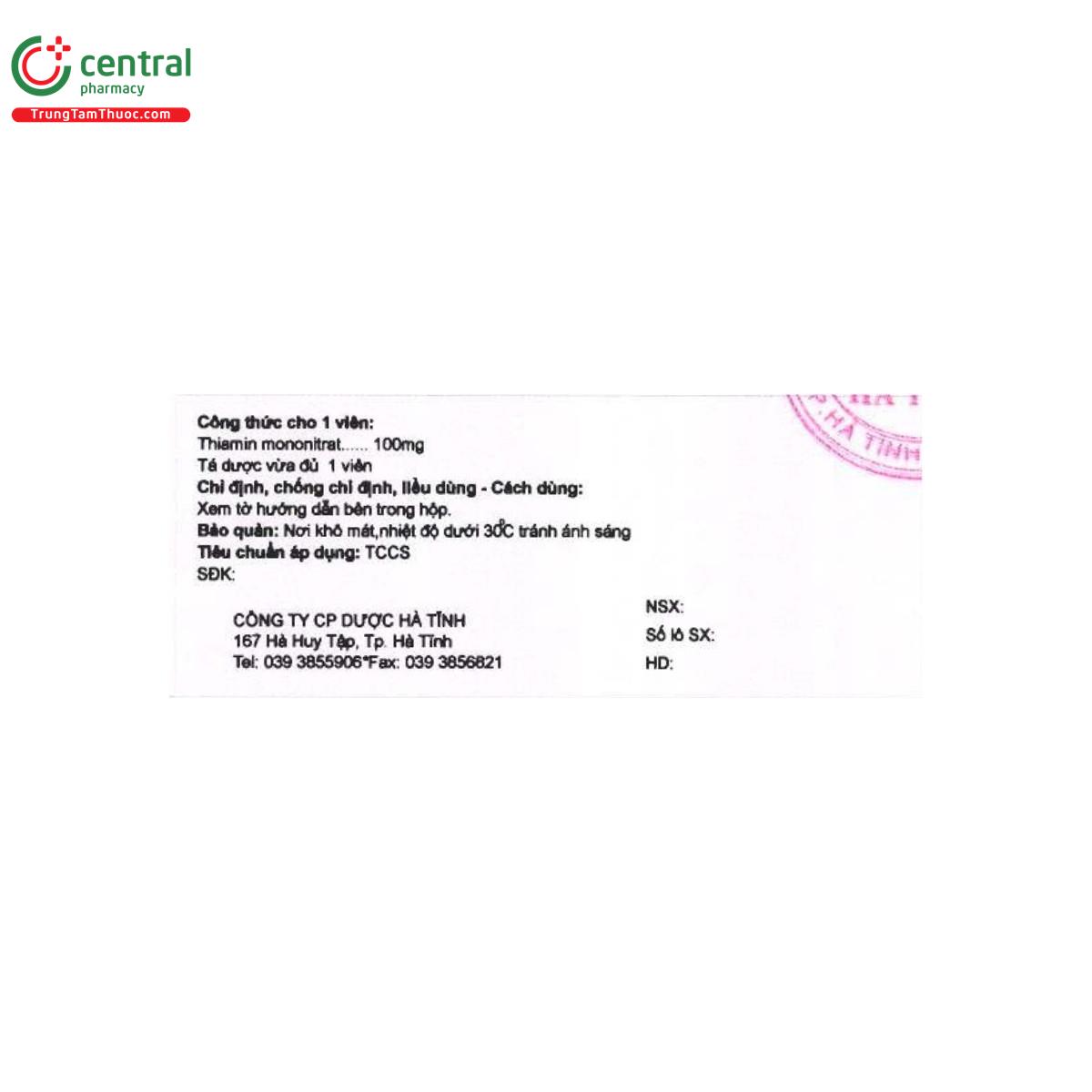 vitamin b1 ht 4 C1780