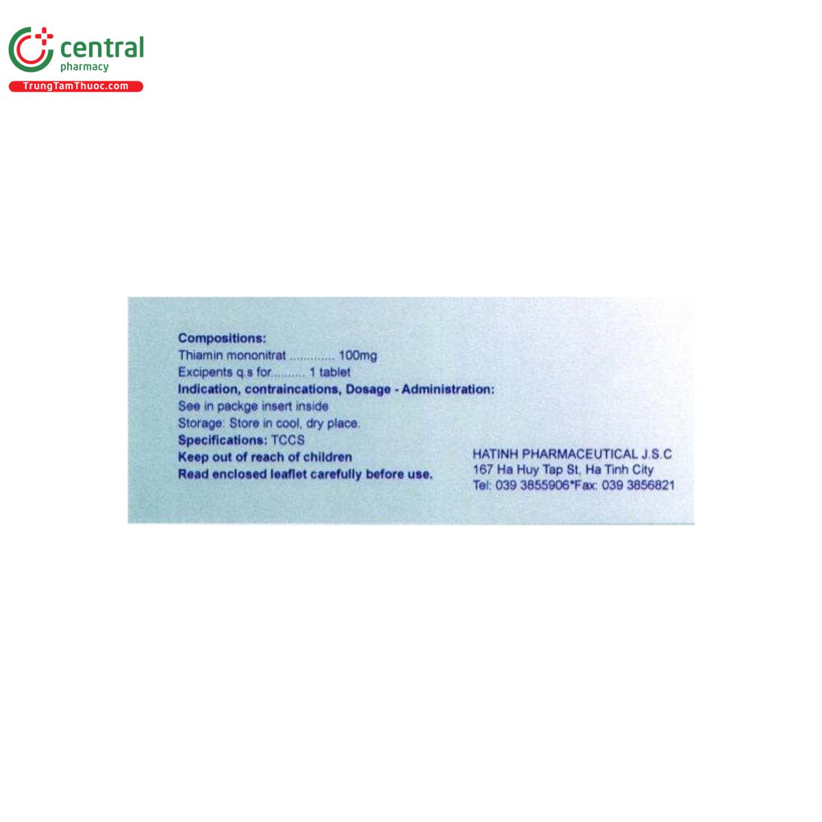 vitamin b1 ht 5 V8316