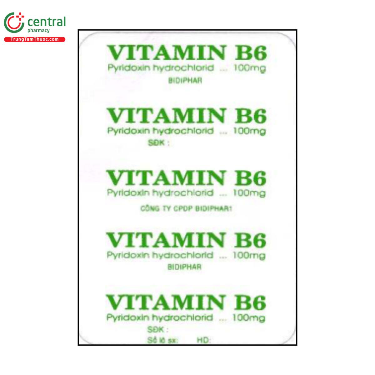 vitamin b6 100mg bidiphar 4 R7871 vitamin b6 100mg bidiphar 4 R7871