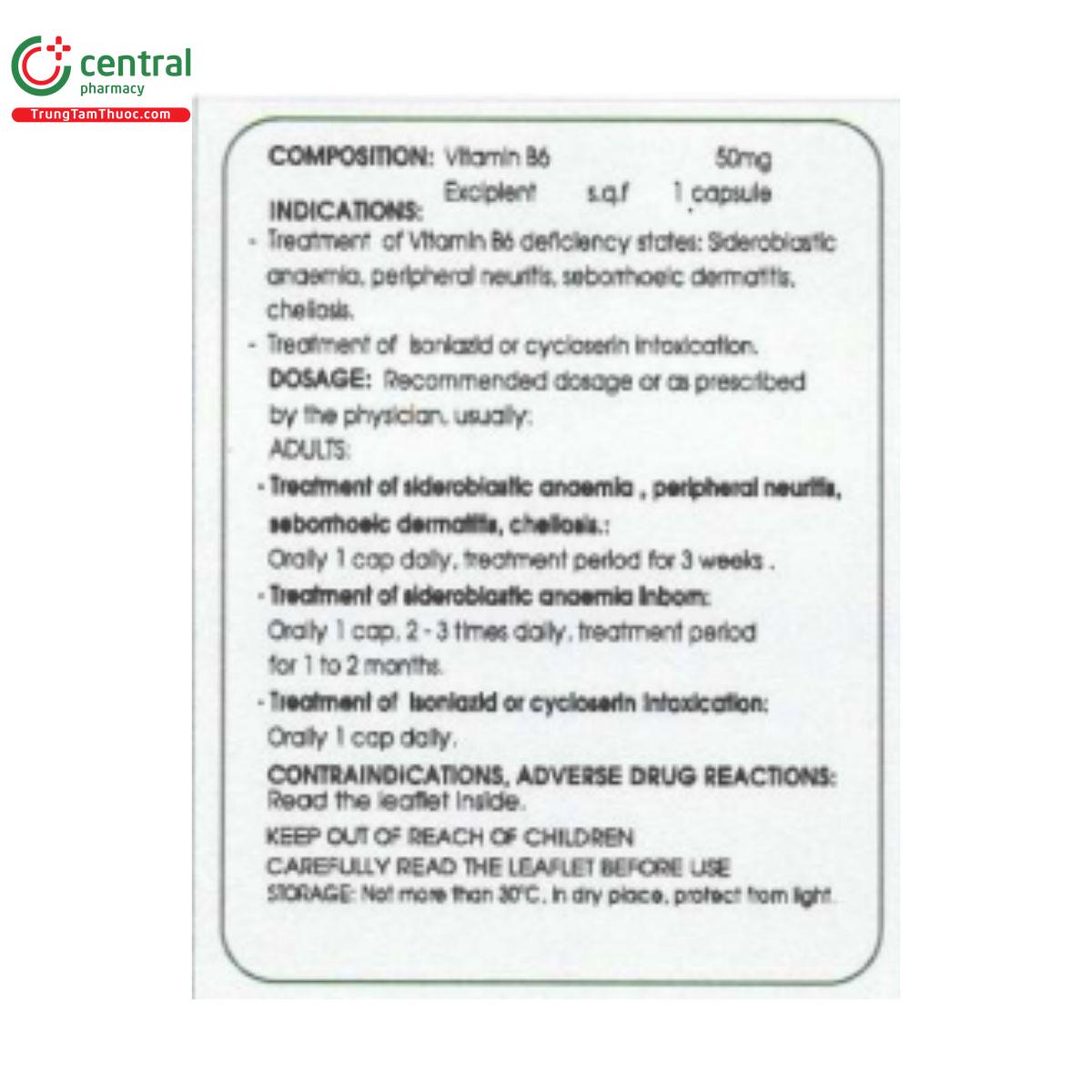 vitamin b6 250mg nadyphar 3 B0682 vitamin b6 250mg nadyphar 3 B0682