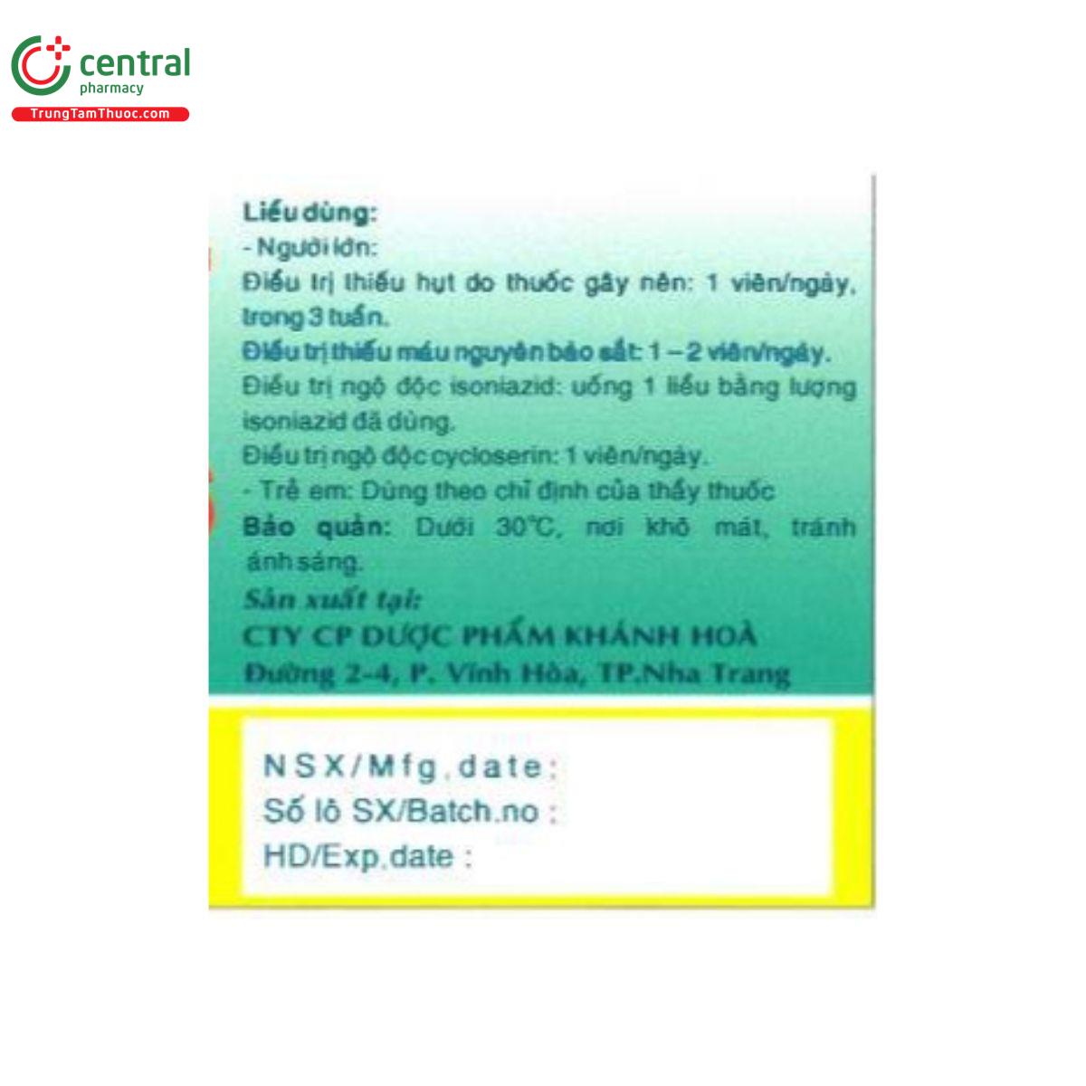 vitamin b6 khapharco 3 M5586 vitamin b6 khapharco 3 M5586