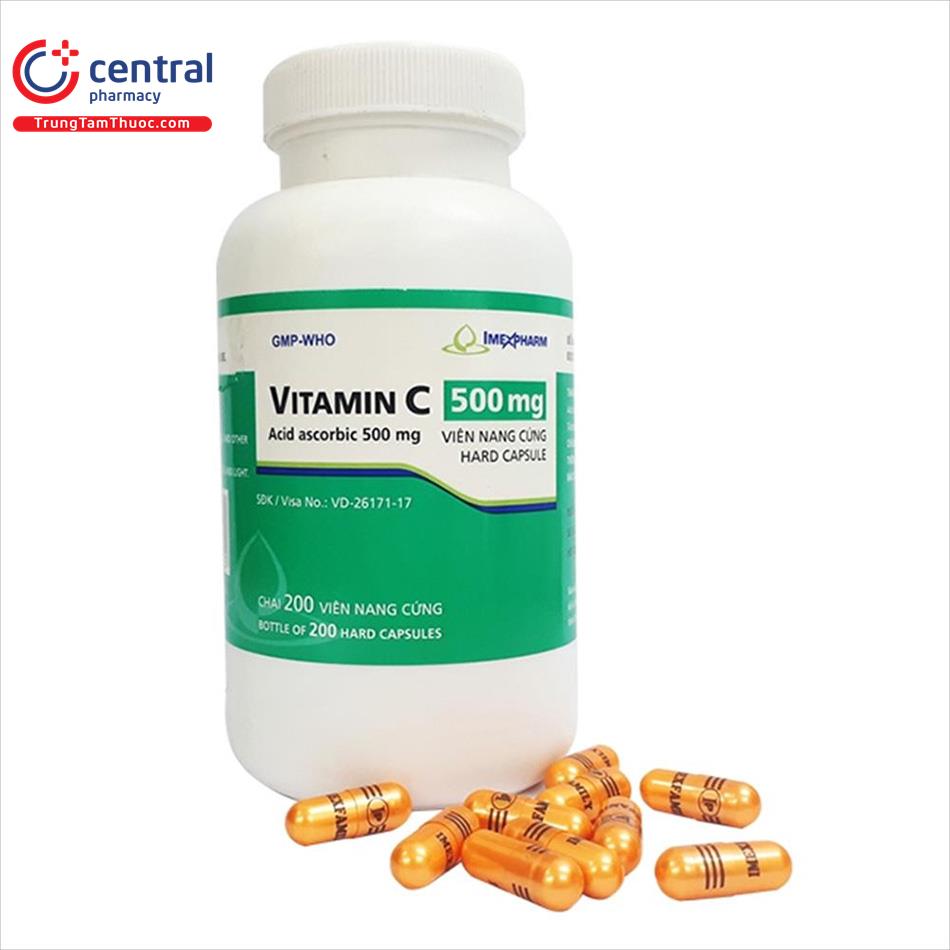 Thuốc Vitamin C 500mg Imexpharm giúp acid hóa nước tiểu