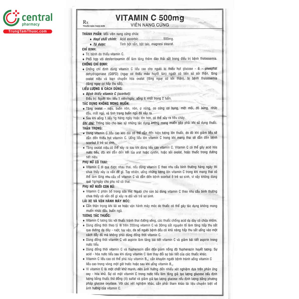 vitamin c 500mg vidipha vi 3 F2214