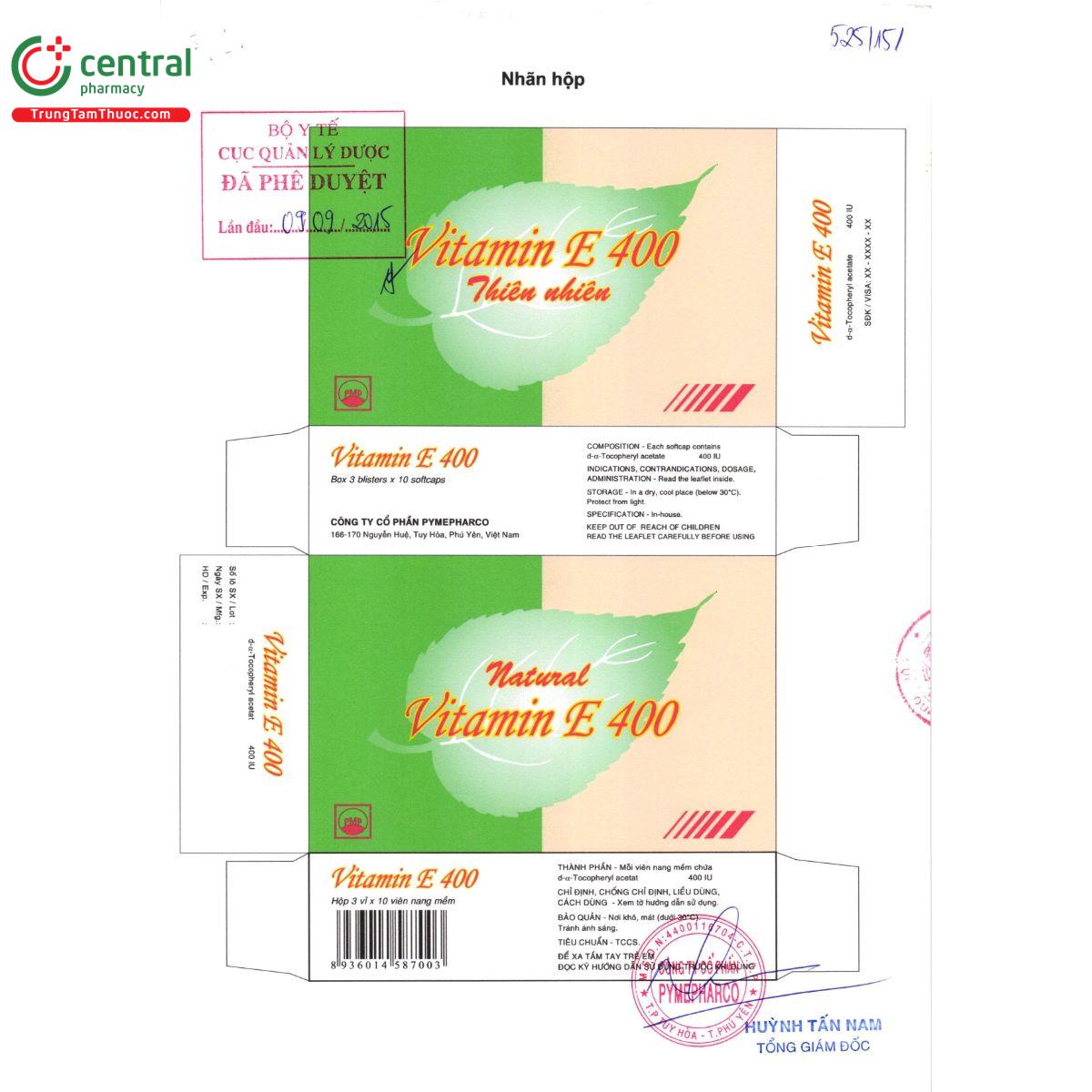 vitamin e 400 thien nhien pymepharco 6 I3564 vitamin e 400 thien nhien pymepharco 6 I3564