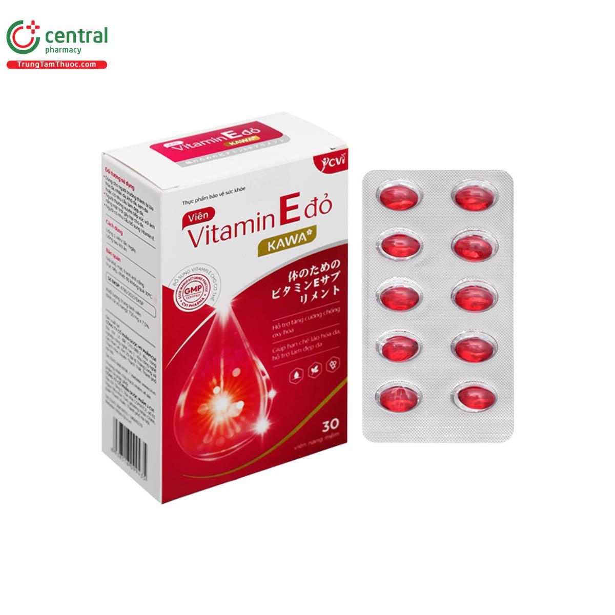 Thuc Vitamin E  Kawa - Vin ung h tr lm p da, chng lo ha