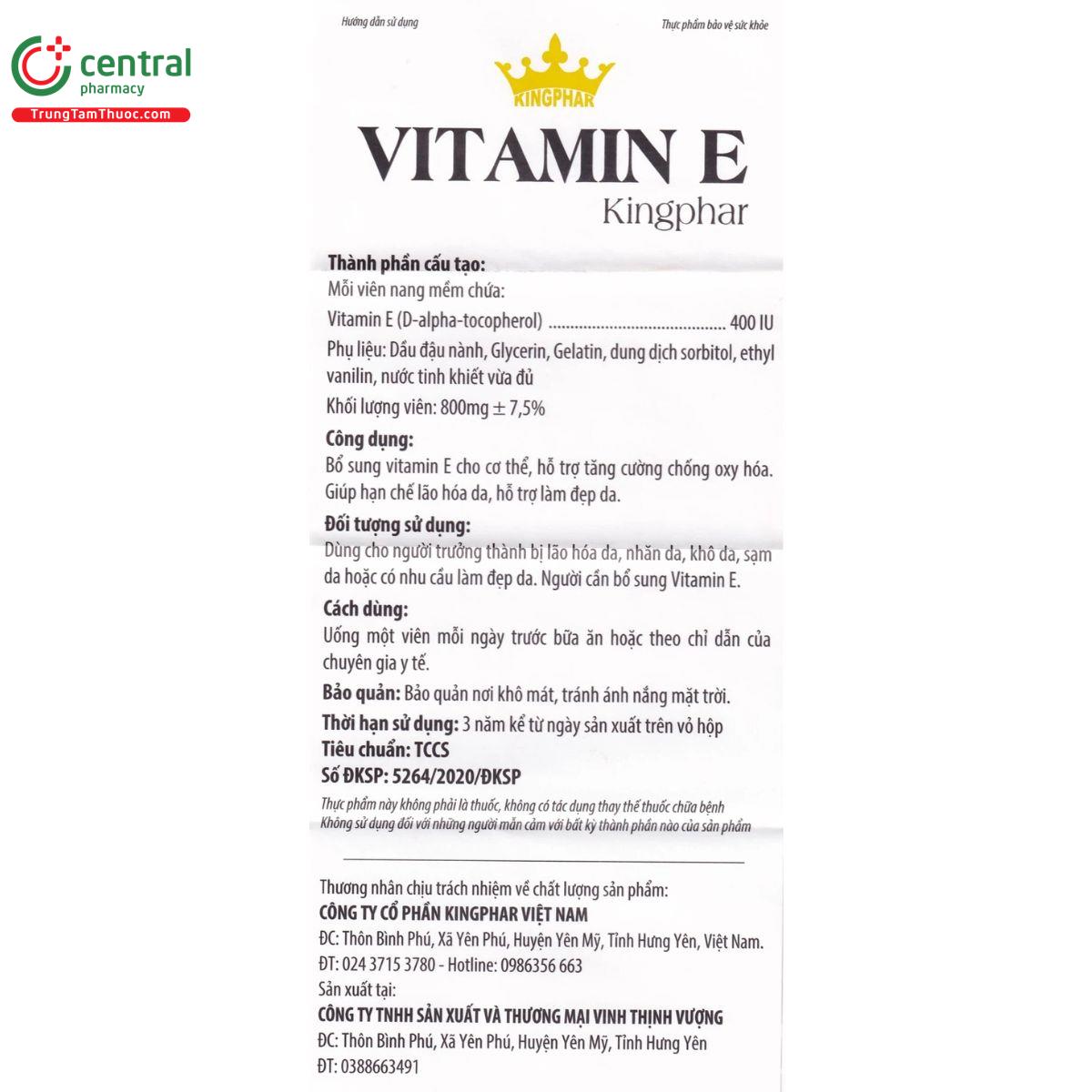 vitamin e kingphar 3 M4547