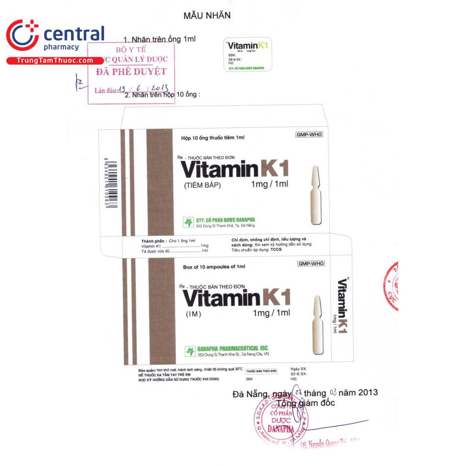 vitamin k1 1mg 1ml hdsd 1 L4813