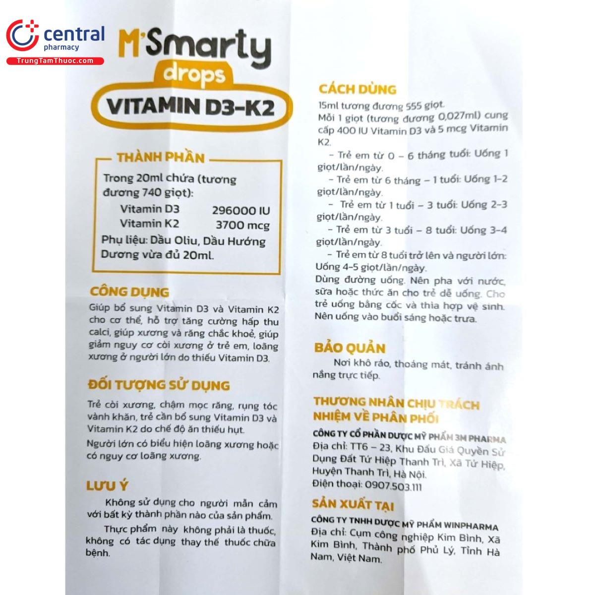 vitamin smarty drop hdsd B0138