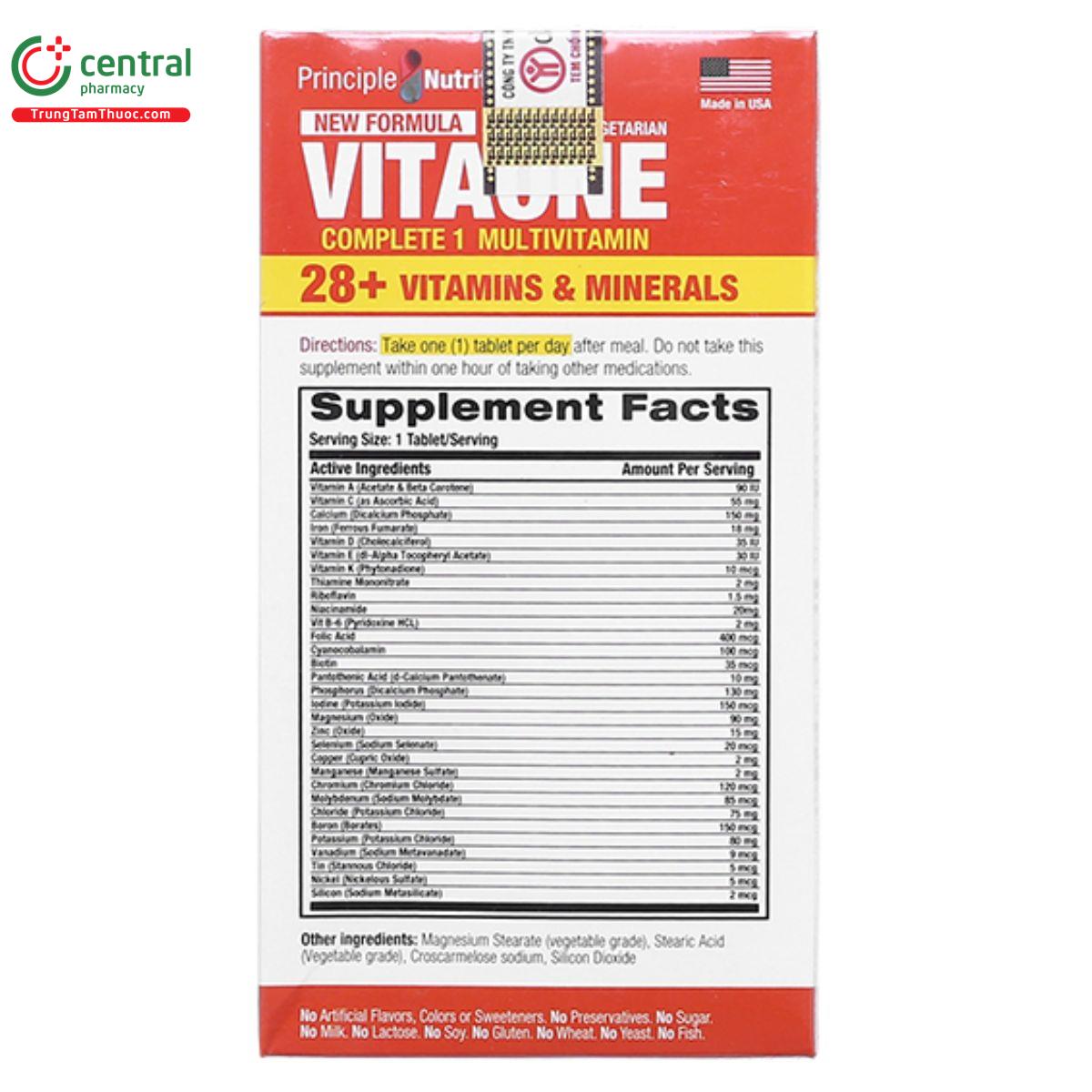 vitaone complete 1 multivitamin 5 L4242
