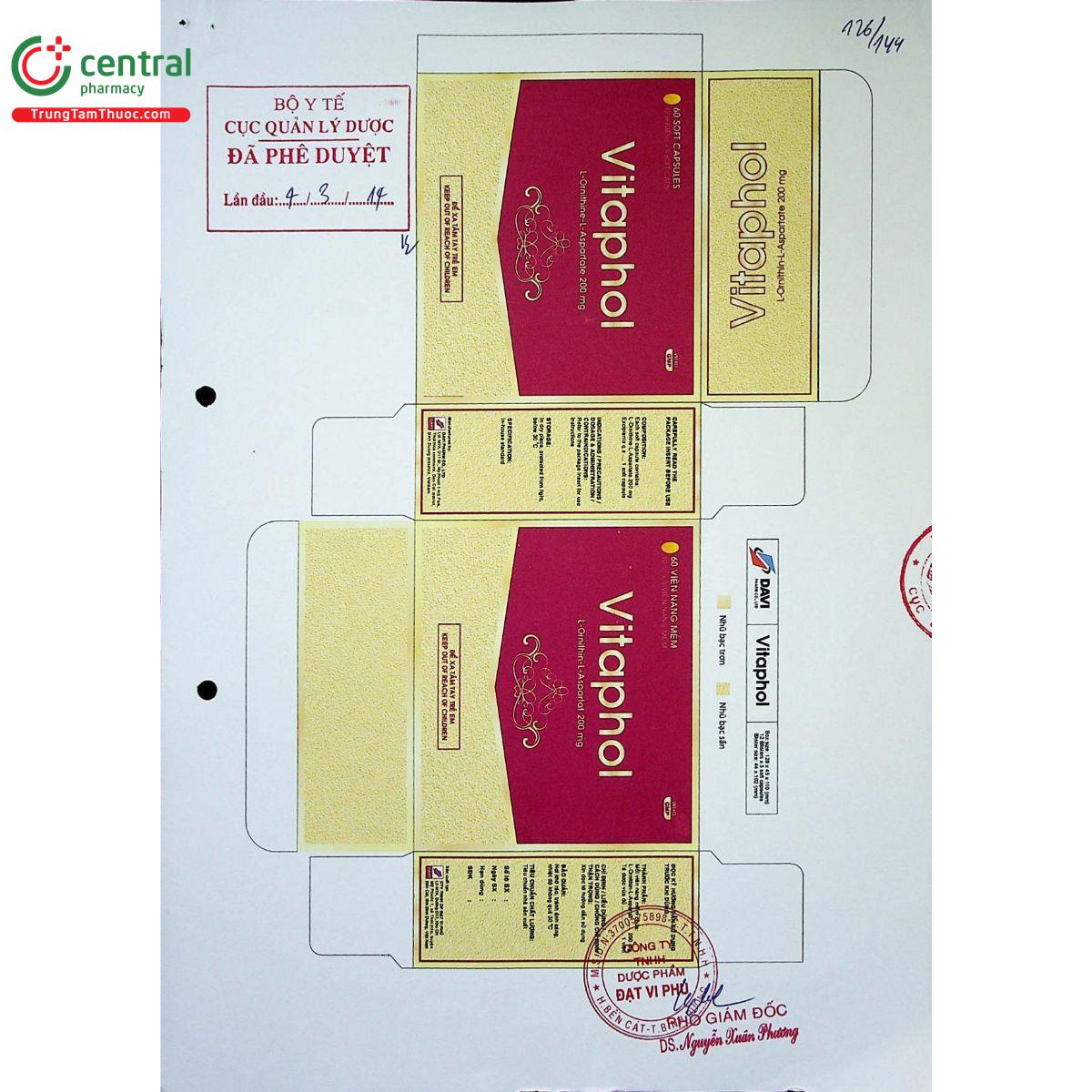 vitaphol 200mg 3 B0832 vitaphol 200mg 3 B0832