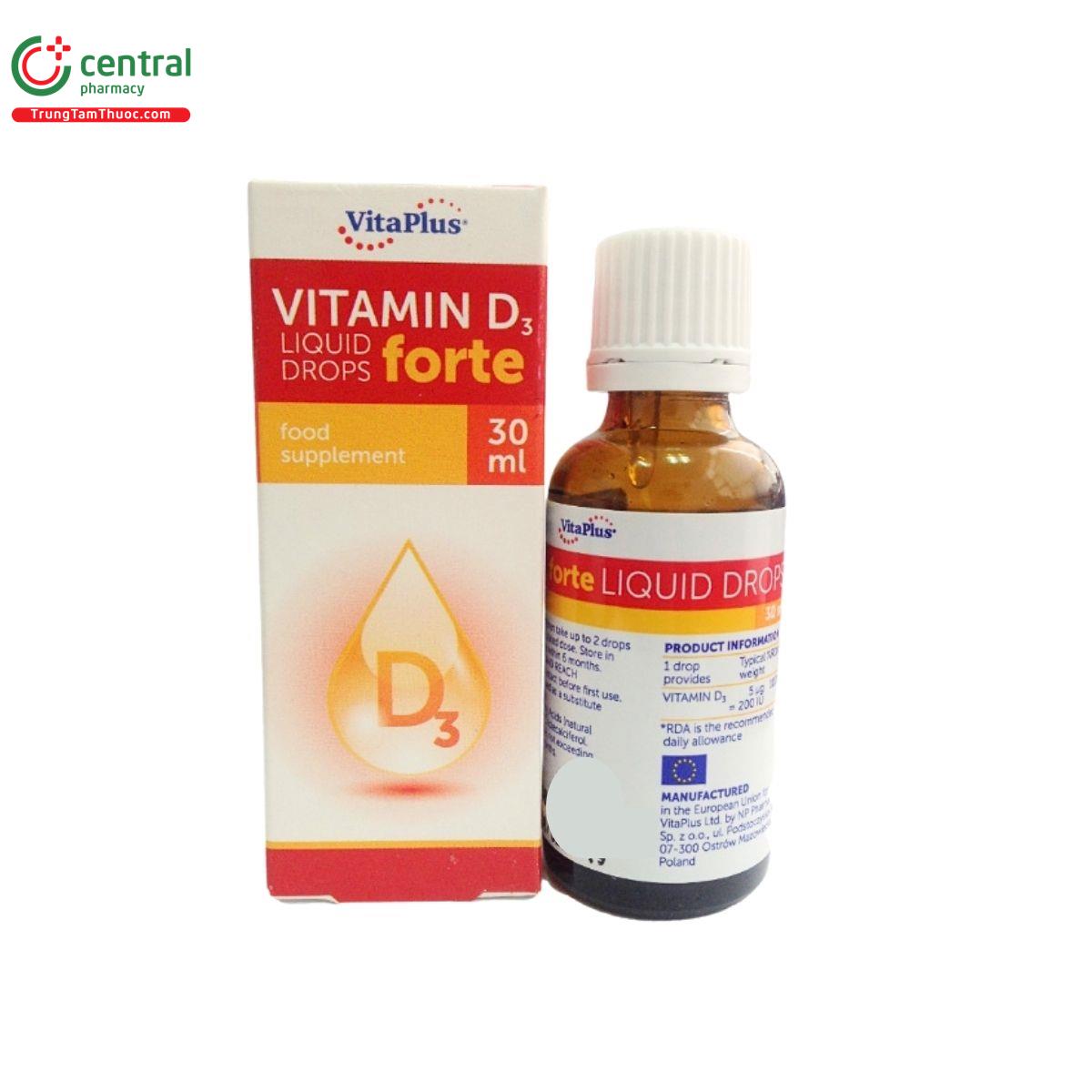 vitaplus vitamin d3 forte liquid drops 1 H3757