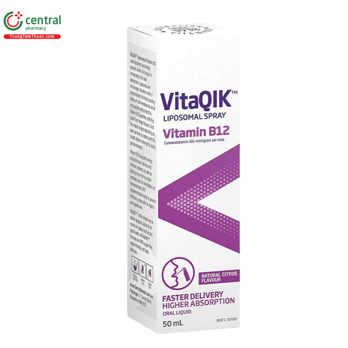 vitaqik liposomal spray vitamin b12 4 H3306