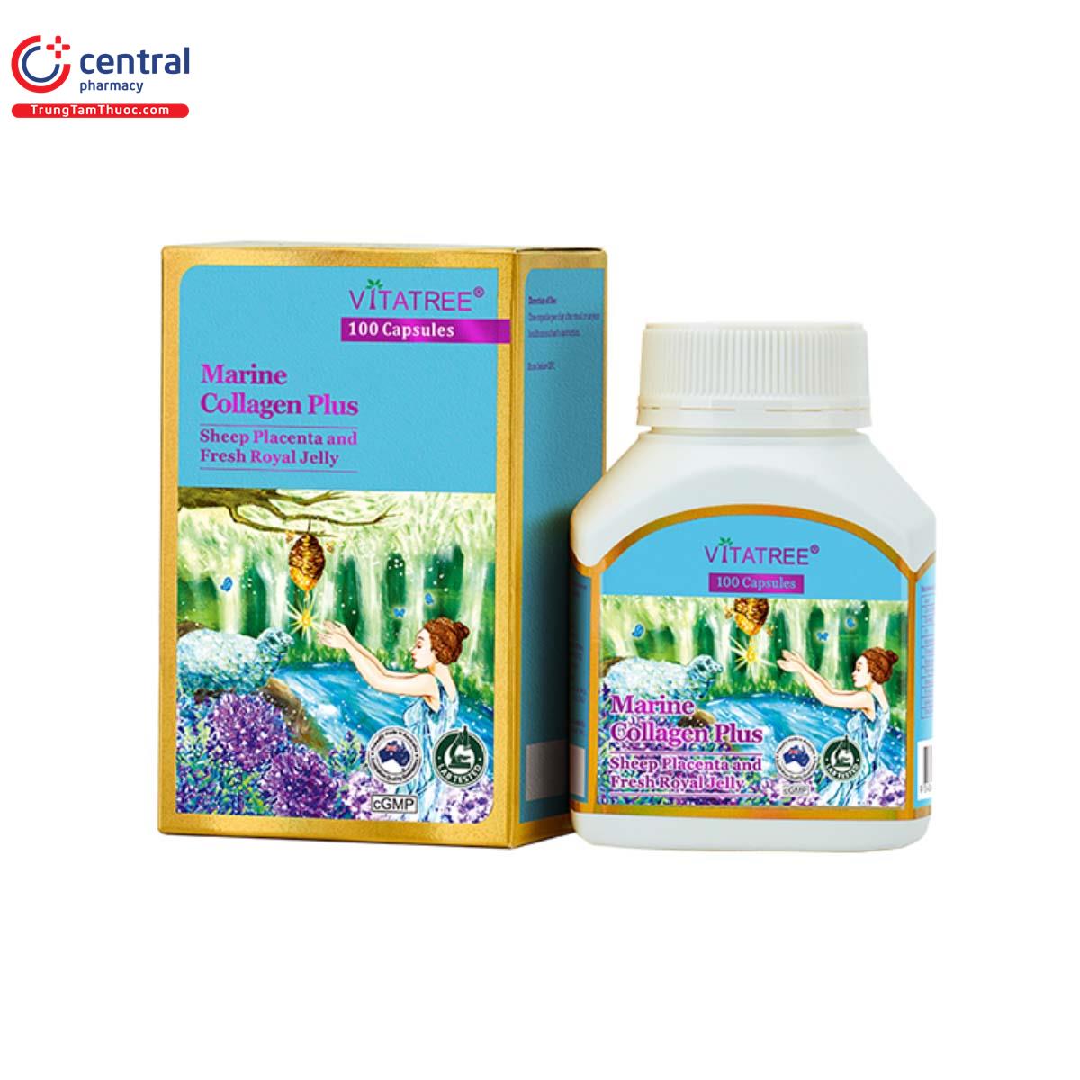 VIÊN UỐNG VITATREE MARINE COLLAGEN PLUS BỔ SUNG COLLAGEN TỪ BIỂN